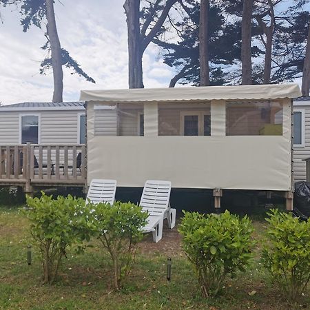 Mobilhome Vue Ocean La Costa Breizha Quiberon Bagian luar foto