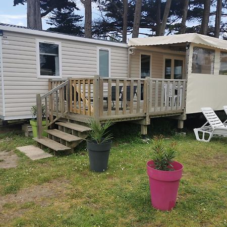 Mobilhome Vue Ocean La Costa Breizha Quiberon Bagian luar foto